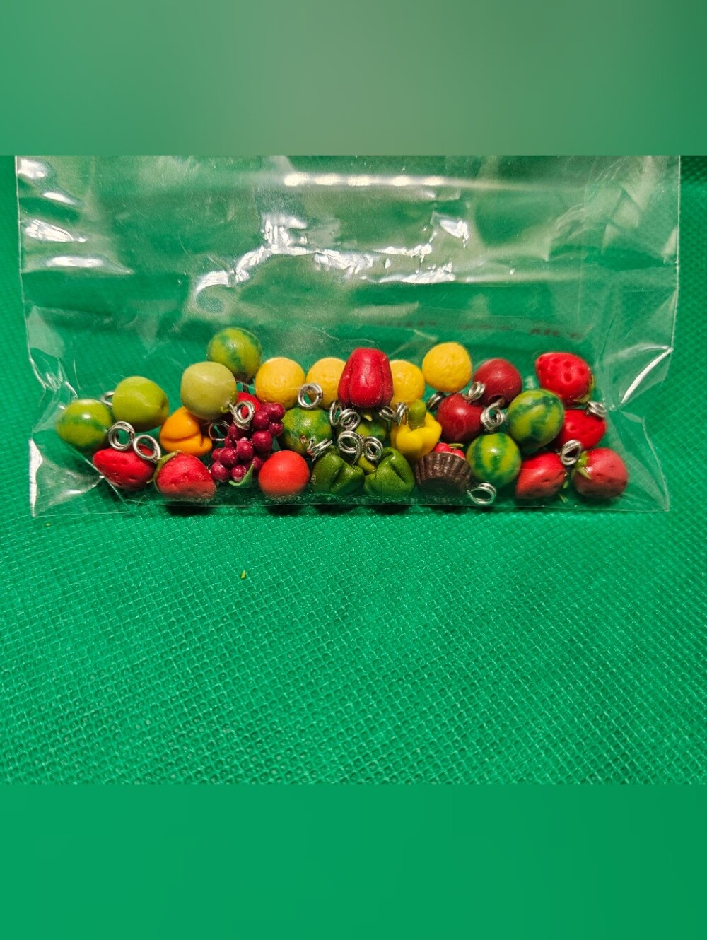 Lot Polymer Clay Fruit Vegetable Charms Pendants Mini Food DIY Jewelry Beads